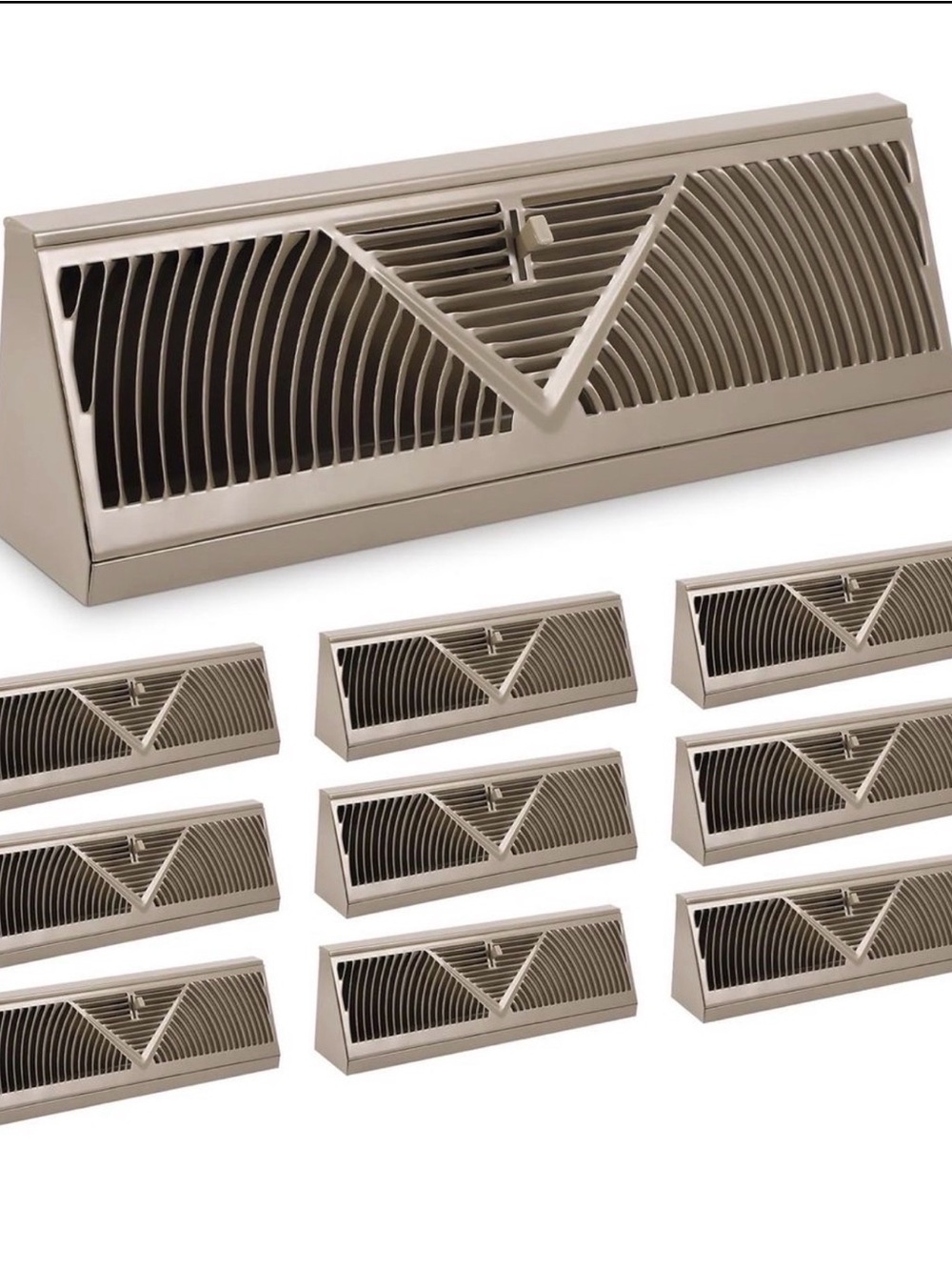 10 Pack Baseboard Register Vent 15 Inch Duct Opening
